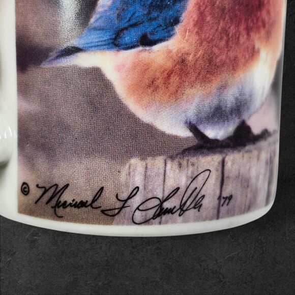1979 “The Mad Bluebird” Mug Eklund’s Ltd Michael L Smith Eastern Bluebird Funny - Picture 6 of 9